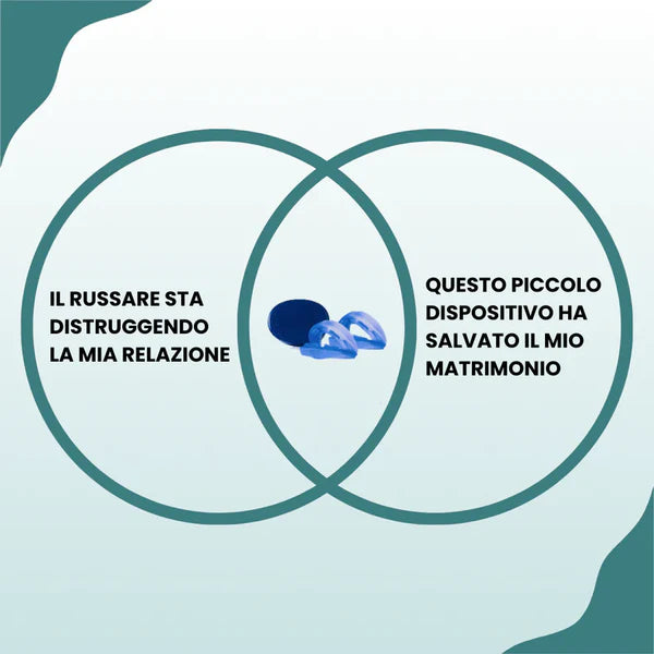 Lusura™ – Bite anti-russamento silenzioso universale